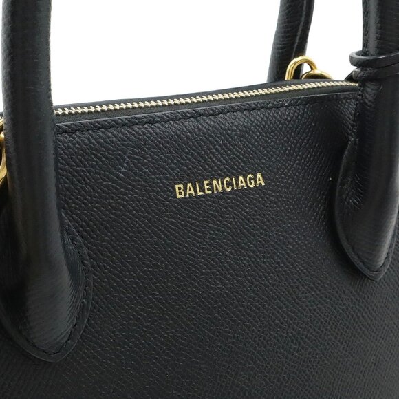 BALENCIAGA Black Leather Shoulder Bag - Picture 9 of 9